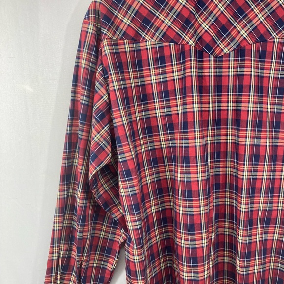 WRANGLER   MENS WESTERN LONG SLEEVE PLAID SHIRT STYLE 75204PP Size XL - Picture 14 of 15